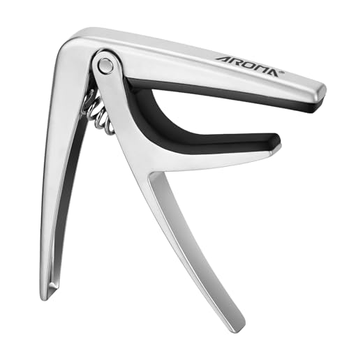 Aroma Capodastre pour Ukulélé 4 Cordes Soprano, Concert, Baryton et Mandoline à Libération Rapide Professionnelle