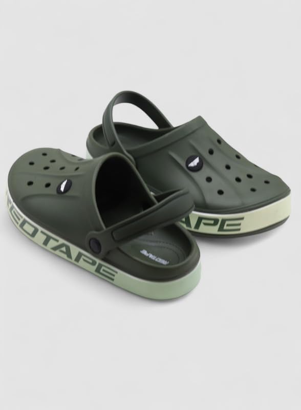 Image of Red Tape Mens Lightweight EVA Clogs Slip-On Comfortable Casual Footwear with Adjustable Back Strap and Anti-Slip Outsole