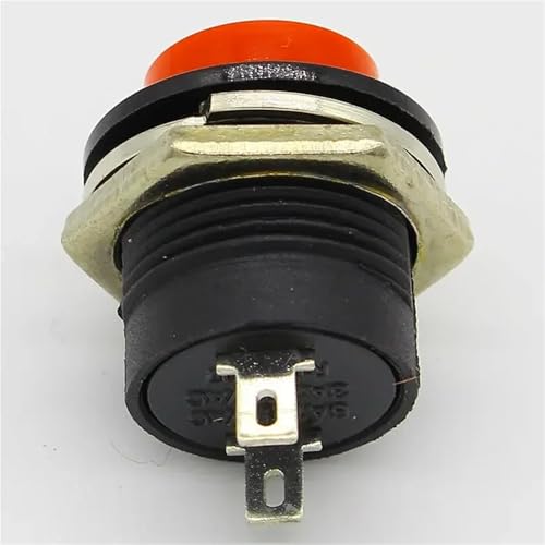 Interruptor R13-507 pulsador momentáneo NO verde de CA 6A 125V para PCB 5