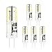 Price comparison product image BOGAO G4 LED Light Bulbs AC DC 12V 2 Watt Replaces 15-20W Halogen Lamps Spotlight Super Bright Not Dimmable, White (6000K, 6pcs)