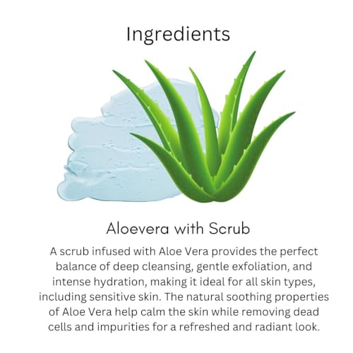 Image of Khadi Moisturizing Aloe Vera Face Wash 200ml | Herbal & Natural | Deep Cleansing, Hydrating & Exfoliating | Controls Oil & Brightens Skin | SLS & Paraben Free | All Skin Types | Men & Women