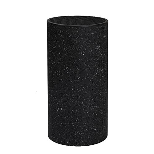 Knife Block Without Knives, Universal Knife Holder for Space Saver Knives Storage, Unique Slot Design to Protect Blades and Detach for Easy Cleaning, Black