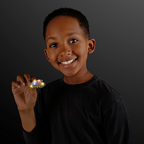 Light Up School Bus Flashing Blinking LED Body Light Lapel Pins (5-Pack)3