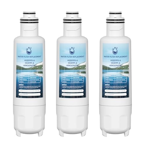 HX2019FR-A Water Filter Replacement Compatible with Hisense HX2019FR-A HX2019F-A HRM260N6TSE HRFD560SW HRCD585BW HRFD634BW HRCD650BW HRCD586TBWB and Mora MRM260N6TSE 3 Pack