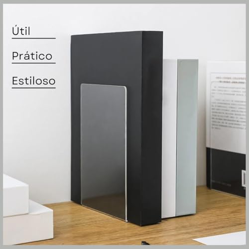 Suporte Aparador Apoio De Livros Organizador Bibliocanto Kit 2 Cor Crystal Marca S.R.A