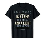 Psalm 119:105 Thy Word Is A Lamp Christian Bible Verse Gift T-Shirt