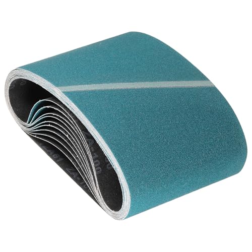 Kozelo 10 Pcs Sanding Belts 7-7/8 x 29-1/2 Inch 100 Grit Zirconia
