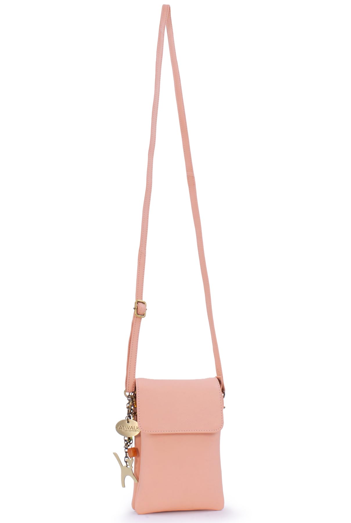 Catwalk Collection Handbags - Mini Bolso Bandolera de Piel - Bolso Pequeño Porta Móvil - Bolsito de Verano para Mujer - Billie