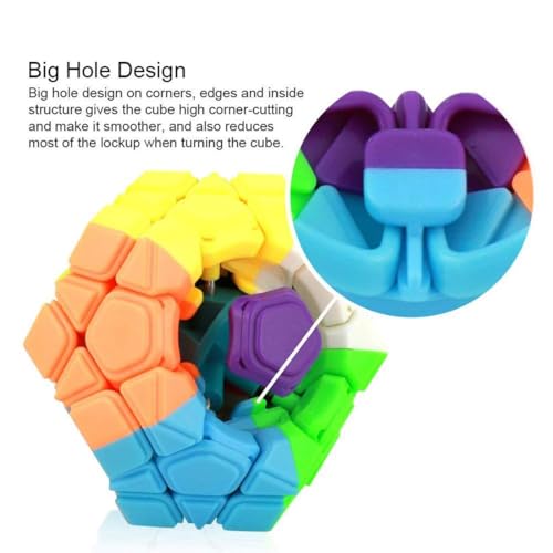 Image of HAWKISTER Moyu Mfjs Meilong Megaminx Cube Stickerless High Speed Magic Cube, Mofang Jiaoshi Cubing Classroom, Kid