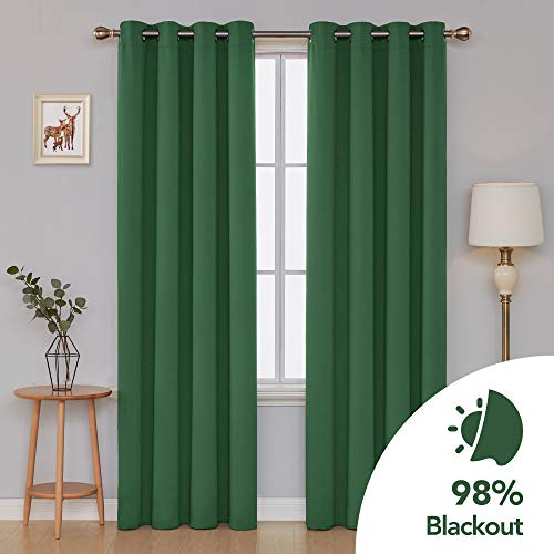 Image of Deconovo Blackout Curtain for Living Room 84 Inches Long, Door Curtain