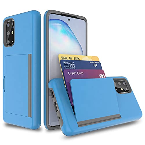 Rome Tech Phone Cover for Motorola Moto G Stylus 5G Case with Card Holder - Dual Layer Motorola Moto G Stylus 5G Credit Card Case - Protective Shockproof Motorola Moto G Stylus Case Wallet - Blue