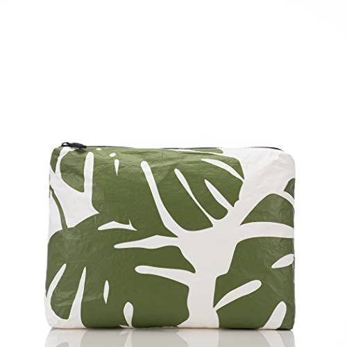 Image of ALOHA Collection Mid Pouch, Lightweight, Packable, & Splash-Proof Pouch for Travel, Makeup, Toiletries, Organization, Gym, Pool & Beach. Easy to Clean Material. (11 inch x 8.5 inch)