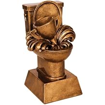 Fantasy Football Trophy - Armchair Quarterback Champion or Loser Toilet Trophy - Free Engraved Plate on Request