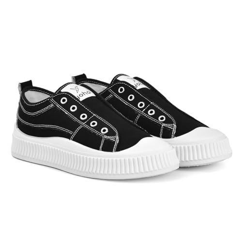 Image of YOHO Cruise Women's Without Lace Trendy Stylish Canvas Slip-On Sneakers (SoS)