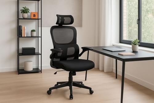 Cadeira De Escritório, Ergonómica, Apoio Para Lombar Independente...