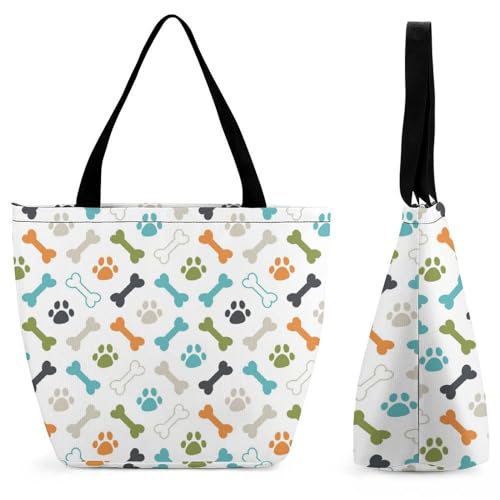 Sac de shopping pour voyage patte de chien idéal pour les escapades