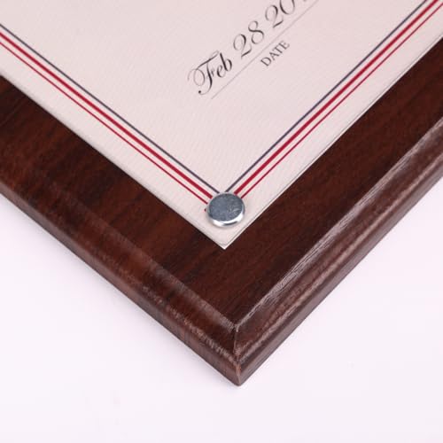 PETAFLOP Brown 8.5x11 Picture Frame, Certificate Award Document Plaque Wall Mounted Display, Single - Thumbnail 6
