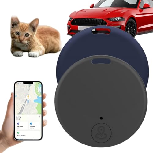 2PCS Mini GPS Tracker for Vehicles,Smart GP/S Tracker,G/PS Track/er for Real Time Location,Anti-Theft Micro Vehicle Tracking Device,Track Device for Children,Pet and Phone(Black and Dark Blue)