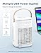 BALKO 4-IN-1 Personal Air Conditioner w/Remote, 2 Ice Packs, 1200ML Tank, 7H Timer for Smart Auto-Off,2 Cool Mist,3-Speed Small Portable Air Conditioner, 7-LED Light Evaporative Air Cooler for Room