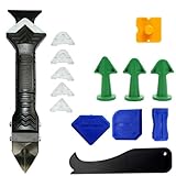 XFSRG Silikonentferner Silikon Abzieher Silikonentferner Set 5 in 1 Fugenglätter Silikon Abzieher...