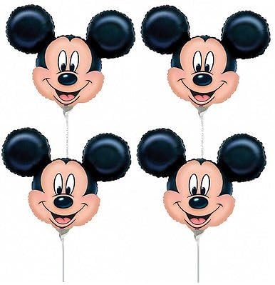 Balloonistics Masti Zone Pack of 4 Mickey Mouse Foil Balloons
