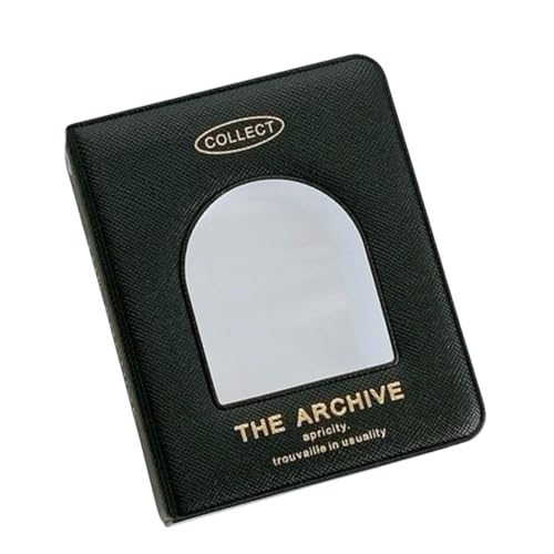 SPRMUD Mini Album Cartes 1 Pochette 40 Emplacements 20 Couvertures Noir