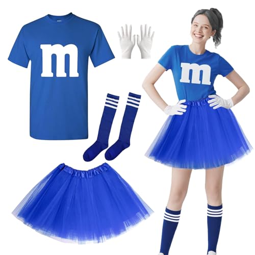 Costume de carnaval avec t-shirt imprimé M et accessoires pour soirée à thème