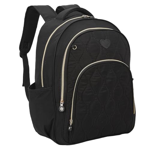Mochila Kika Soft Costa Feminina Grande Escolar Faculdade (Preto)