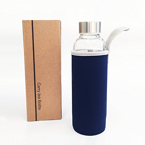 Botella para té 380 ml con tapa color rosa miniatura 6