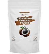 mGanna Coconut Shell Charcoal Powder (0.5 lbs / 227 g) – Ideal for Teeth Cleaning, Face Masks, Sc...