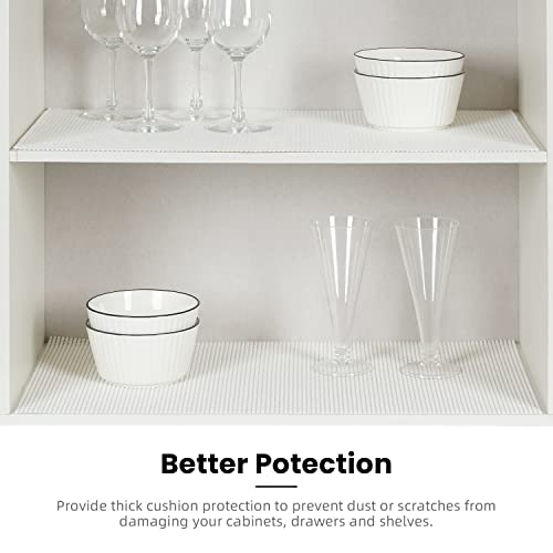 Bagail Drawer Liner, Non Adhesive Shelf And Cabinet Liner, 12 In X 10 Ft, Strong Grip, Non Slip Storage Liners For Desk, Shelves, Kitchen, Bathroom, Pantry, Dresser, Office, White #TOP4