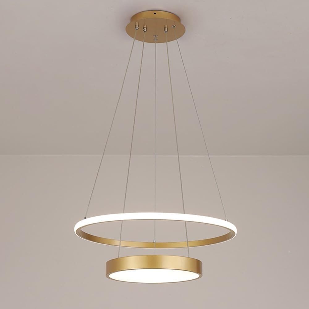 Lustre anneau moderne LED 40W pour illuminer l'îlot de cuisine et la chambre