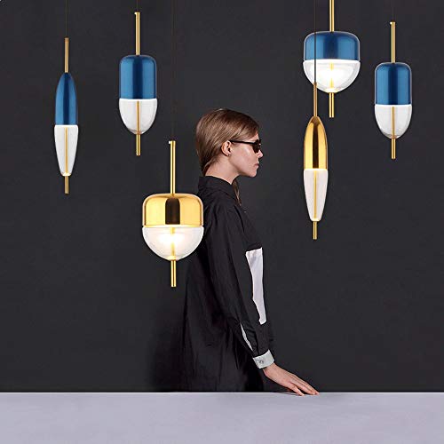 Plafonnier LED en aluminium et verre soufflé pour intérieur contemporain - 2