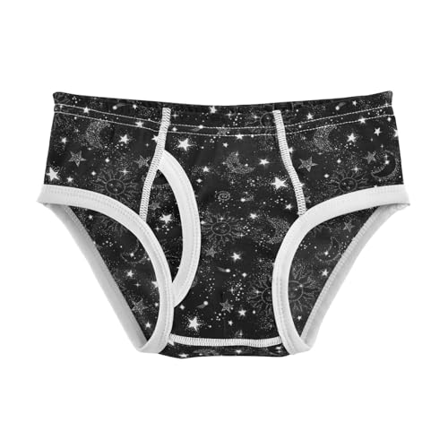 Boys' Exclusive Briefs Toddler Underwear 95% Combed Cotton Boxerbriefs 2T Starry Night Pattern 48