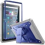 Fintie Shockproof Case for Amazon Fire Max 11 (13th Generation, 2023 Release), [Tuatara] Rugged Unibody Hybrid Kickstand Cover with Built-in Screen Protector, Navy
