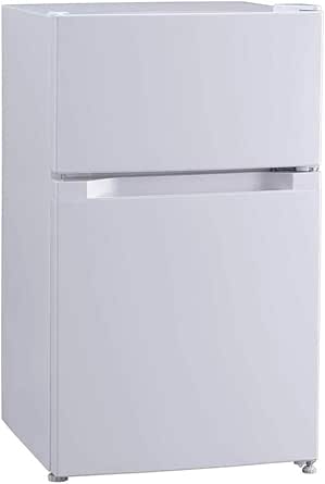 アイリスプラザ 冷蔵庫 87L 幅47.5cm 冷蔵室61L 冷凍室26L 7段階温度調節 直冷式 一人暮らし PRC-B092D-W ホワイト商品画像