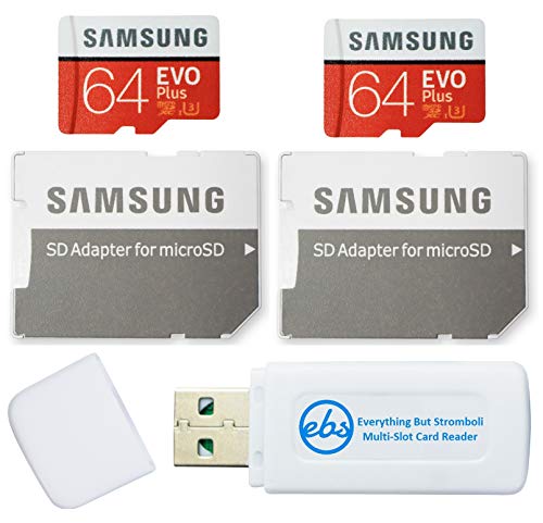 Samsung 64GB Evo Plus MicroSD Card (2 Pack EVO+) Class 10 SDXC Memory