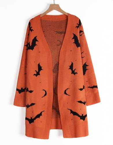 Image of Alsol Lamesa Women's Long Sleeve Heart Cardigan Sweaters V Neck Open Front Knit Coat