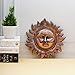 Metal Wall Decor - Sun Idol Vastu Items for Home for Good Luck Decorative Hanging for Living Room Bedroom Feng Shui Decor - Copper - 8 Inches
