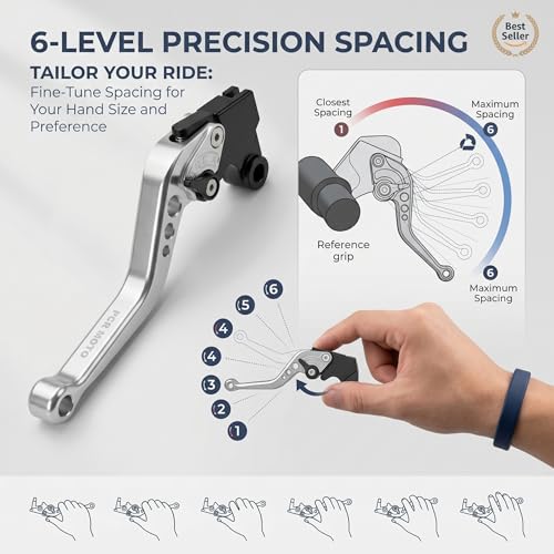 Levier de frein hydraulique avec réglage 6 positions pour optimiser le freinage du vélo - 4