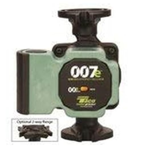 Taco Metals 007E-2F4 ECM High Efficiency Circulator Pump 120V/60Hz/1Ph - Cast Iron, Universal Flange