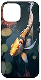 custodia per iphone 12 pro max nishikigoi giapponese koi carp fish pond ai art
