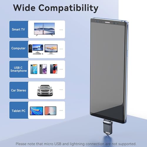 Image of KEXIN 64GB Dual Type C USB 3.0 Flash Drive up to 90MB /s R for iPhone 15 /16 /17 Smartphone Tablet Car Android Plug & Play Jump Drive for PC Laptop Data Storage & Backup