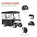 Happybuy Golf Cart Enclosure 86'', 4-Person Golf Cart Cover, 4-Sided Fairway Deluxe, 300D Waterproof Driving Enclosure with Transparent Windows, Fit for 4-Seat EZGO, Club Car, Yamaha Carts