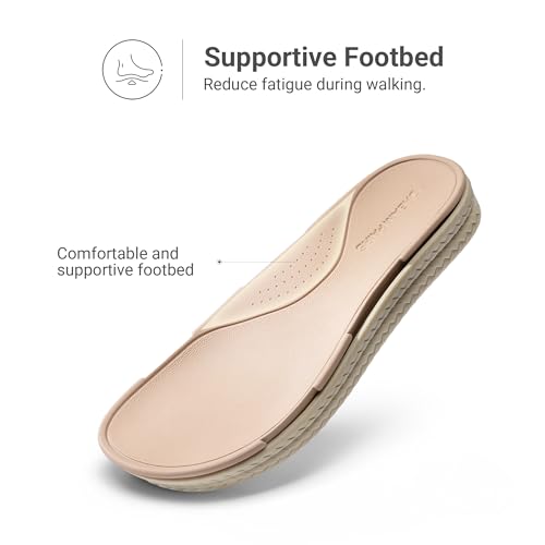 DREAM PAIRS DREAM PAIRS Women Water Sandals Comfortable Flat Beach Platform Dressy Summer Walking Shoes,Size 6,White,SDFS26006W