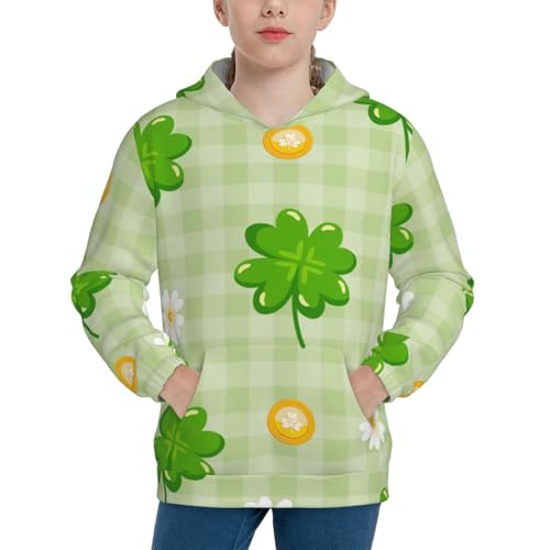 St Patrick's Day11 Kid Hoodies Boys Sweatshirts Girls Pullover with Pocket
