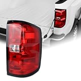 Duolctrams Tail Light Rear Lamp Assembly Compatible for 2016-2019 Chevy Silverado 1500/2500HD/3500HD GMC Sierra 3500 HD Right Passenger Side w/Bulbs&Harnesses