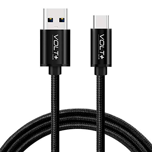 PRO USB Type-C Braided Cable Compatible with Your Xiaomi Poco X3 GT at Full 65 Watt Charging and 5Gbps Data Transfer Speeds [ 1.5M/5Ft Long]