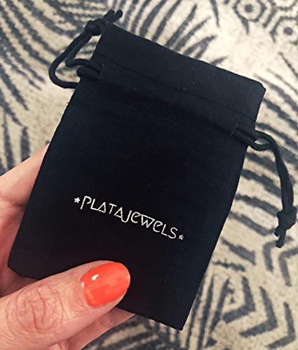 PlataJewels- Pulsera con Inicial Mujer Plata de Ley 925. Pulsera de Bolitas Personalizadas con Letras a elegir A-Z. Pulseras personalizadas con Iniciales. Regalo Mujer Ideal para Mama, Hermana, Niña.