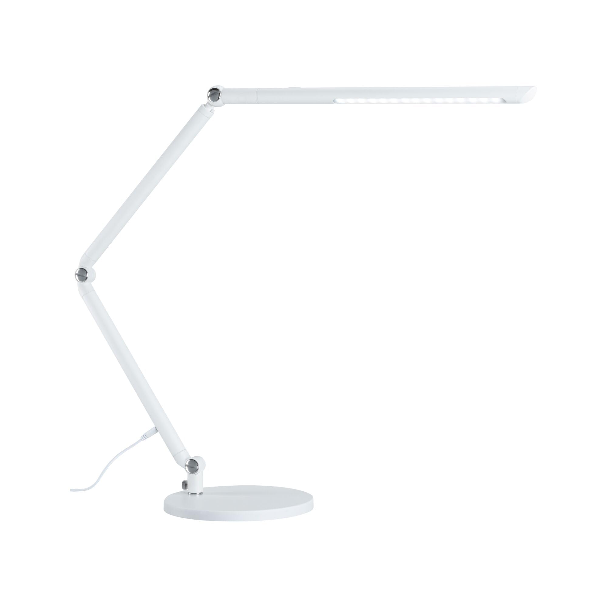 Paulmann 78911 LED Schreibtischleuchte FlexBar White Switch Tunable White incl. 1x10,6 Watt dimmbar Assistenzleuchten Weiß Tischleuchte 3000 K